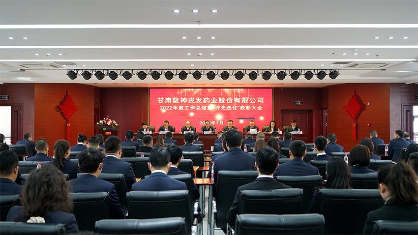 凝心聚力，踔厲奮發(fā)，奮力譜寫(xiě)隴神戎發(fā)高質(zhì)量發(fā)展新篇章——隴神戎發(fā)隆重舉行2022年度工作總結(jié)暨評(píng)先選優(yōu)表彰大會(huì)