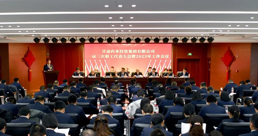 【集團(tuán)要聞】錨定目標(biāo) 鼓足干勁 爭先進(jìn)位 奮力譜寫集團(tuán)高質(zhì)量發(fā)展新篇章—甘肅藥業(yè)集團(tuán)召開一屆三次職工代表大會暨2023年工作會議