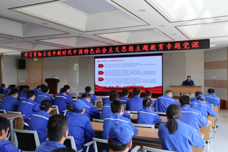 【普安新聞】扎實開展主題教育 為奮進新征程凝心聚力——公司黨委副書記宋月紅講授主題教育專題黨課
