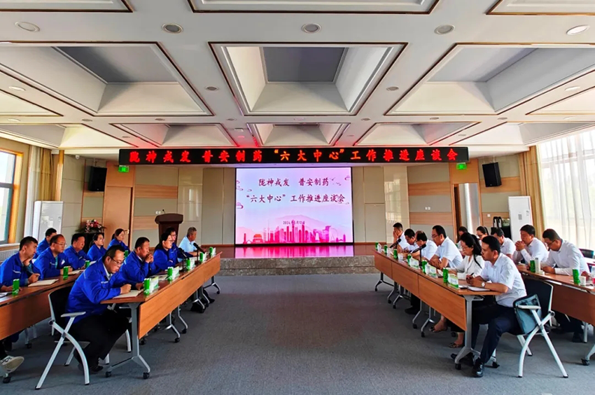 溝通交流促提升，攜手聚力共前行——隴神戎發(fā)與普安制藥召開“六大中心”工作推進座談會